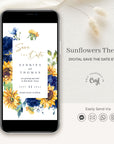 IVY digital save the date yellow and blue