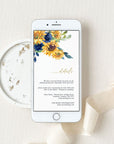 IVY Rustic Sunflowers Wedding Invitation Electronic