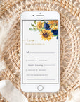 IVY Rustic Sunflowers Wedding Invitation Electronic