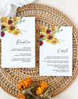 RUBY Floral Wedding Invitation Suite Template