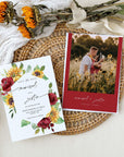 RUBY Rustic Sunflower Save the Date Template