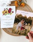 RUBY Printable Sunflower Wedding Invitations Diy