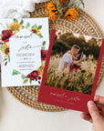 RUBY Sunflower Wedding Invitation Template