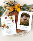 RUBY Rustic Sunflower Wedding Invitation Template