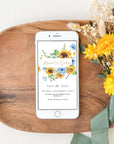 IVY Digital Save the Date Templates Sunflowers
