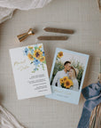 IVY Sunflower Wedding Invitation Set Diy Templates