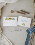 IVY Sunflower Wedding Invitation Set Diy Templates