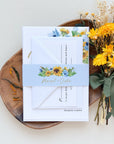 IVY Sunflower Wedding Invitation Set Diy Templates