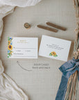 IVY Dusty Blue and Yellow Wedding Invites Set Template
