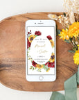 RUBY Sunflower and Roses Wedding Save the Date Digital Invite