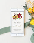 RUBY Electronic Save the Date Wedding