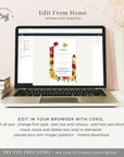 RUBY Fall Wedding Invitation Digital Cards
