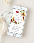 RUBY Digital Wedding Invitation Rustic with RSVP