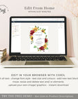 RUBY Rustic Sunflower Save the Date Template