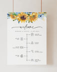 IVY Wedding Welcome and Order of The Day Sign