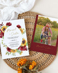 RUBY Floral Wedding Invitation Suite Template