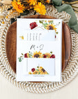 RUBY Sunflower Wedding Invitation Template Suite