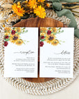 RUBY Sunflower Wedding Invitation Template Suite