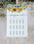 IVY Sunflower Wedding Seating Chart Template