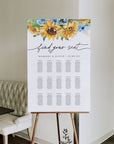 IVY Sunflower Wedding Seating Chart Template