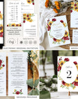RUBY Printable Sunflower Wedding Invitation Template Bundle