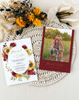 RUBY Printable Sunflower Wedding Invitation Template Bundle