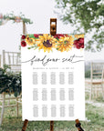RUBY Rustic Seating Chart Wedding Diy Template