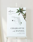 KONA Printable Welcome to Our Wedding Sign Tropical Theme