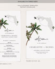 KONA Tropical Wedding Program Template