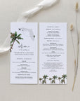KONA Tropical Wedding Program Template