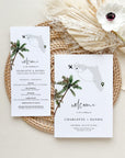 KONA Tropical Wedding Program Template
