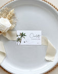 KONA Tropical Palm Tree Place Cards Template
