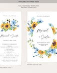 IVY Sunflower Wedding Programs Template