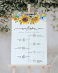 IVY Wedding Welcome and Order of The Day Sign