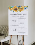 IVY Wedding Welcome and Order of The Day Sign