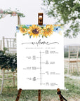 IVY Wedding Welcome and Order of The Day Sign