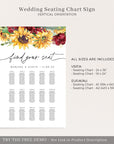 RUBY Rustic Seating Chart Wedding Diy Template