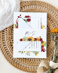 RUBY Printable Sunflower Wedding Invitation Template Bundle