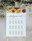 RUBY Rustic Seating Chart Wedding Diy Template