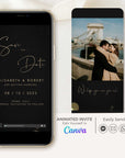 ANITA Save the Date Video Template - Black & Gold