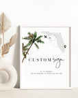 KONA Tropical Theme Small Wedding Sign Template