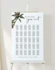 KONA Palm Tree Seating Chart Wedding Template
