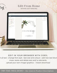 KONA Tropical Theme Small Wedding Sign Template