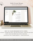KONA Tropical Menu Cards Template