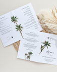 KONA Tropical Wedding Program Template