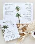 KONA Tropical Wedding Program Template