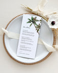 KONA Tropical Menu Cards Template