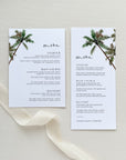 KONA Tropical Menu Cards Template