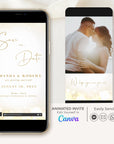 ANITA Save the Date Video Template - White & Gold