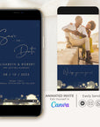 ANITA Save the Date Video Template - Navy & Gold